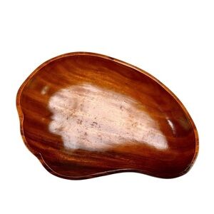 Original Monkey Pod Wooden Bowl Philippines Vintage